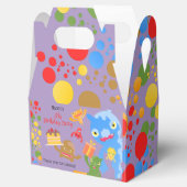 Little Party Monster en confetti Verjaardagsfeestj Bedankdoosjes (Geopend)