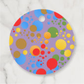 Little Party Monster en confetti Verjaardagsfeestj Bedankjes Labels (Achterkant)