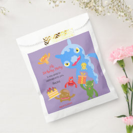 Little Party Monster en confetti Verjaardagsfeestj Bedankzakje