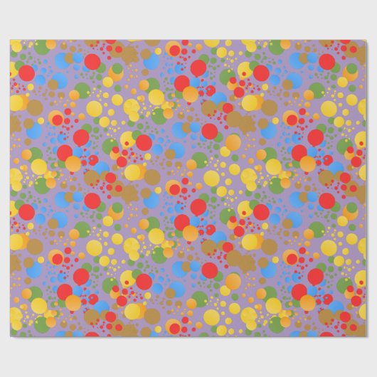 Little Party Monster en confetti Verjaardagsfeestj Cadeaupapier (Vlak)