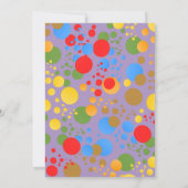 Little Party Monster en confetti Verjaardagsfeestj Kaart (Achterkant)