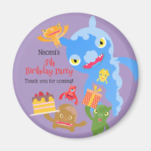Little Party Monster en confetti Verjaardagsfeestj Magneet