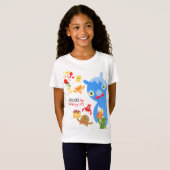 Little Party Monster en confetti Verjaardagsfeestj T-shirt (Voorkant volledig)