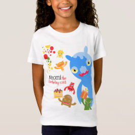 Little Party Monster en confetti Verjaardagsfeestj T-shirt