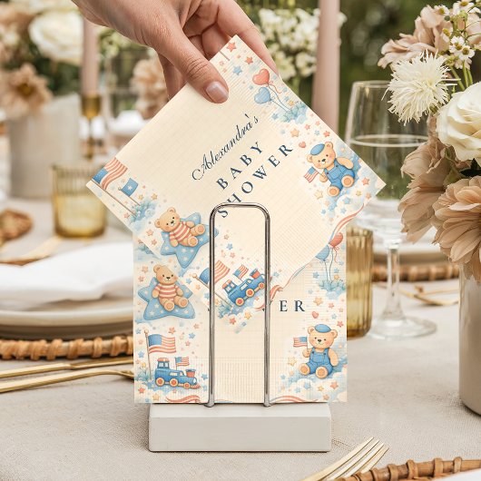 Little Patriot Welcome Baby Shower Servet