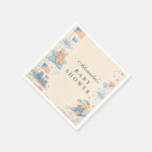 Little Patriot Welcome Baby Shower Servet (Hoek)