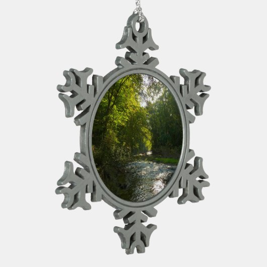 Little Patuxent River van Savage Park Tin Sneeuwvlok Ornament (Links)