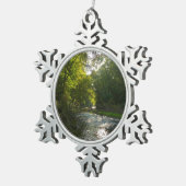 Little Patuxent River van Savage Park Tin Sneeuwvlok Ornament (Rechts)