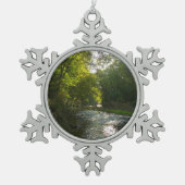 Little Patuxent River van Savage Park Tin Sneeuwvlok Ornament (Voorkant)