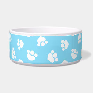 Little Paw Print Hearts Carribean Pooch Voerbakje
