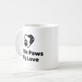 Little Paws Big Love Mug Koffiemok (Voorkant links)