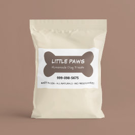 Little Paws Hondenbroodjes Zaken Rechthoekige Sticker