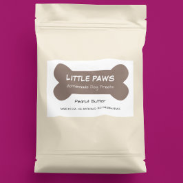 Little Paws Hondenbroodjes Zaken Rechthoekige Sticker