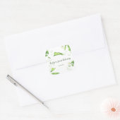 Little Pea Baby Shower - Baby's eerste bibliotheek Vierkante Sticker (Envelop)