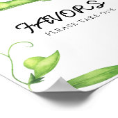 Little Pea Baby shower Favors Poster (Hoek)