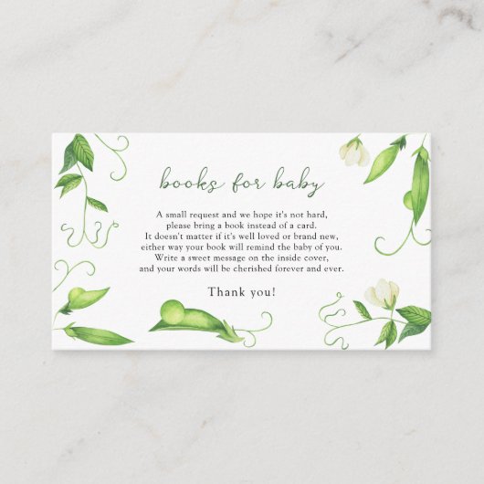 Little Pea - books for baby ticket Informatiekaartje (Voorkant)