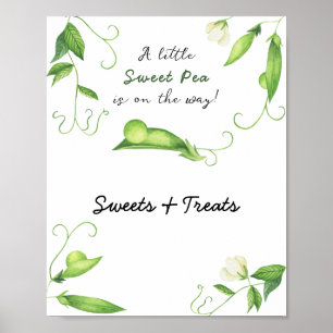 Little Pea - snoep en traktaties baby shower Poster