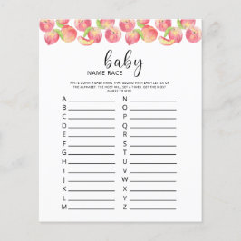 Little Peach Baby name race game