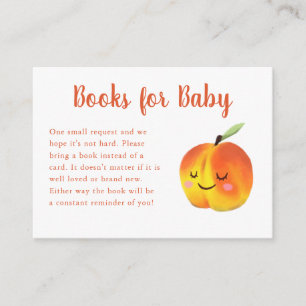 Little Peach Baby shower Boek Aanvraag Informatiekaartje