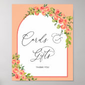 Little Peach Baby shower Kaarten en geschenken Poster (Voorkant)