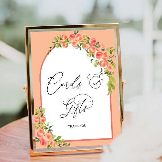 Little Peach Baby shower Kaarten en geschenken Poster