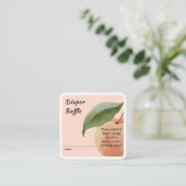 Little Peach Diaper Raffle Enclosure Card Informatiekaartje (Staand voorkant)