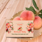 Little Peach Floral boeken voor Baby shower spel Informatiekaartje