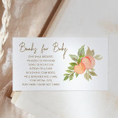 Little Peach Fruit Baby shower Boeken voor Baby Informatiekaartje