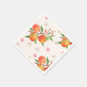 Little Peach Is On The Way Baby Shower Servet (Hoek)