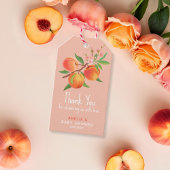 Little Peach Is On The Way Baby Shower Thank You Cadeaulabel