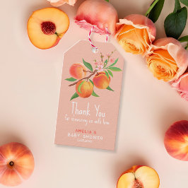 Little Peach Is On The Way Baby Shower Thank You Cadeaulabel