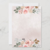 Little Peach is op Way Baby shower Invitation Kaart (Achterkant)