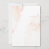 Little Peach is op Way Baby shower Invitation Kaart (Achterkant)