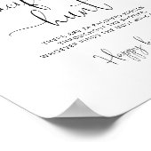 Little peach Pacifier jaag baby shower game Poster (Hoek)