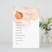 Little Peach Summer Wishes voor Baby Kaart (Staand voorkant)