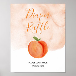 Little Peach Zomerluier Raffle teken Poster