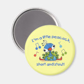 Little Peacock Short en Stout Magneet (Voorkant / Achterkant)