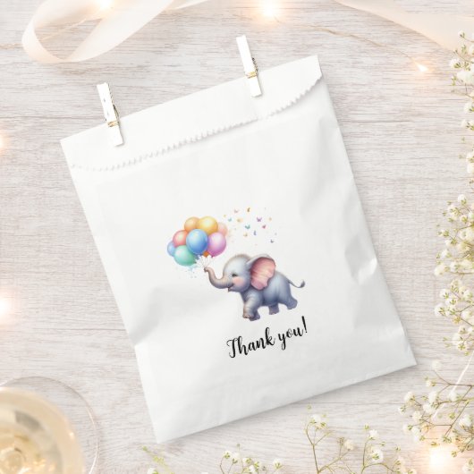 Little Peanut baby Elephant baby shower Bedankzakje (Geknipt)