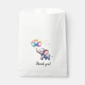 Little Peanut baby Elephant baby shower Bedankzakje (Voorkant)