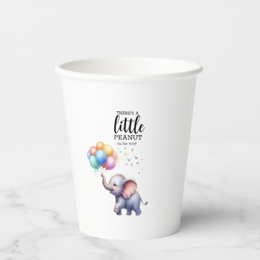 Little Peanut baby Elephant baby shower Papieren Bekers (Voorkant)