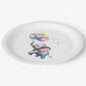Little Peanut baby Elephant baby shower Papieren Bordje (Gekanteld)