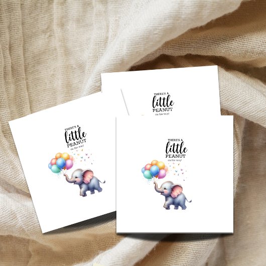 Little Peanut baby Elephant baby shower Servet