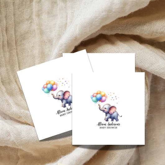 Little Peanut baby Elephant baby shower Servet