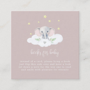 Little Peanut Baby shower Boeken voor Baby Pink Informatiekaartje