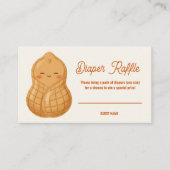Little Peanut Baby Shower Diaper Raffle Tickets Informatiekaartje (Voorkant)