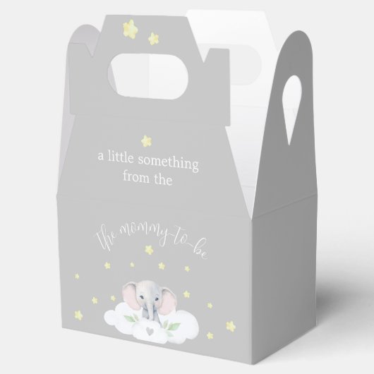 Little Peanut Baby shower Geslachtsneutrale olifan Bedankdoosjes (Geopend)