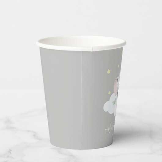 Little Peanut Baby shower Geslachtsneutrale olifan Papieren Bekers (Rechts)