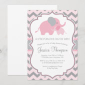 Little Peanut Baby shower Invitation Kaart (Voorkant / Achterkant)
