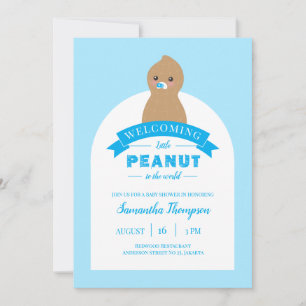 Little Peanut Baby shower Invitation Kaart