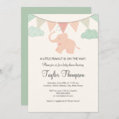 Little Peanut Baby shower Invitation Kaart (Voorkant / Achterkant)